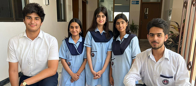 team of five students from Bloomfield Hall School