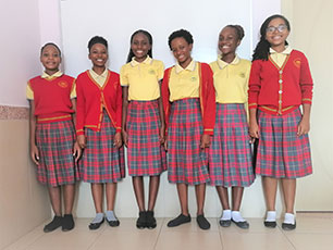 Students from Willow School, Mozambique