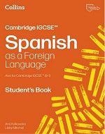 Front cover of Collins Cambridge IGCSE Spanish as a Foreign Language Student's Book
