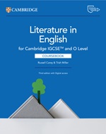 Front cover of Cambridge IGCSE and O Level Literature in English Coursebook, third edition