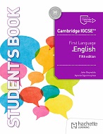 Updated front cover of Hachette Cambridge IGCSE First Language English, Fifth Edition - Book