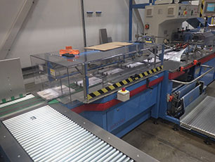 A machine wrapping materials securely using poly wrap