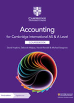 Accounting for Cambridge International AS & A Level (Third edition) (Cambridge University Press) front cover