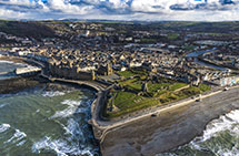 Aerial view of Aberystwyth University