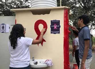 Building toilets for girls - India