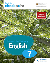 Cambridge Checkpoint Lower Secondary English (Third edition) (Hodder) textbook cover