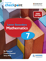 Cambridge Checkpoint Lower Secondary Mathematics (Third Edition) (Hodder) textbook cover