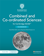 Cambridge IGCSE Combined and Coordinated Sciences – front cover – CUP