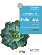 Cambridge IGCSE Mathematicss (Core) - front cover - Hodder Education