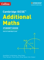 Cambridge IGCSE and O Level Additional Mathematics - front cover - Collins
