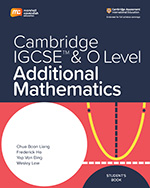 Cambridge IGCSE and O Level Additional Mathematics - front cover - Marshall Cavendish Education
