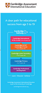 Event banner Cambridge Pathway including O Level