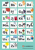 Cambridge Phonics and Handwriting alphabet poster