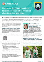 Empowering learners through climate change education