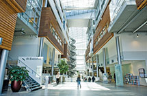 Inside hallway view of the BI Norwegian Business School