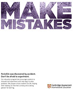 Make mistakes poster