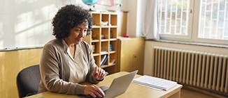 School Support Hub front screen