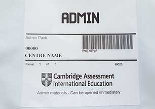 Admin materials label